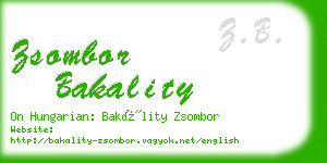 zsombor bakality business card